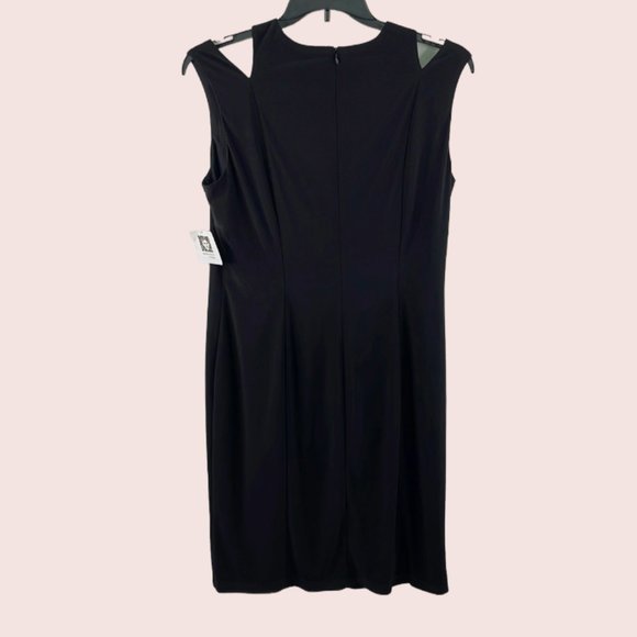 Anne Klein Black Cutout Embellish Dress Size: 14 - Picture 4 of 5